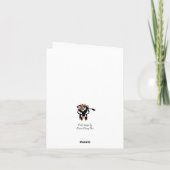 牛と羊 カード (裏面)