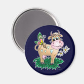 牛と蝶 マグネット (正面/裏面)