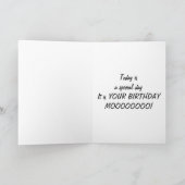 牛と話得してハッピーバースデー カード (内部)