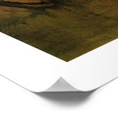 牛と赤と白一緒にカートVanゴッホ。 ポスター (角)