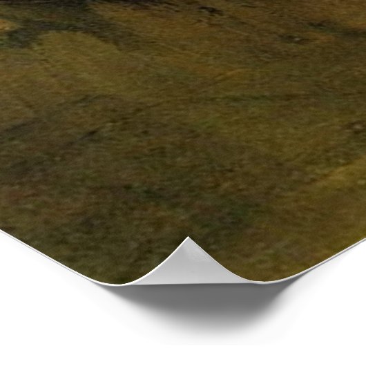 牛と赤と白一緒にカートVanゴッホ。 ポスター (角)