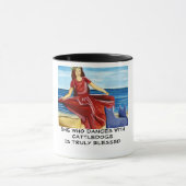 牛と踊る彼女は…後をつけます マグカップ (中央)