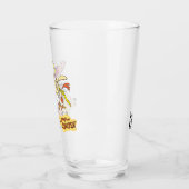 牛と鶏のハグのグラフィック タンブラーグラス (左)