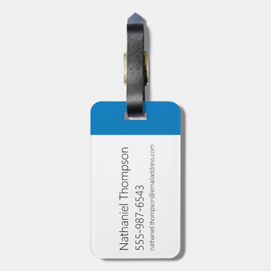 牛と鶏のハグのグラフィック ラゲッジタグ (裏面縦)