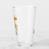 牛と鶏のランニンググラフィック タンブラーグラス (左)