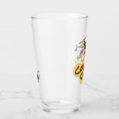 牛と鶏のロゴグラフィック タンブラーグラス (右)