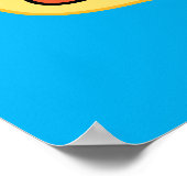 牛と鶏のロゴグラフィック ポスター (角)