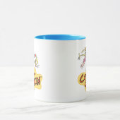 牛と鶏のロゴグラフィック マグカップ (中央)