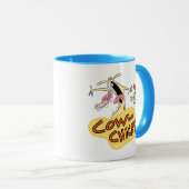 牛と鶏のロゴグラフィック マグカップ (正面右)