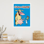 牛と鶏 ポスター (キッチン)