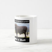 牛に乳を出す コーヒーマグカップ (中央)