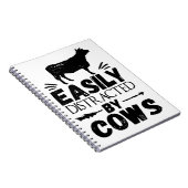 牛に簡単に気を取られる ノートブック (右側)