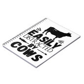 牛に簡単に気を取られる ノートブック (左側)