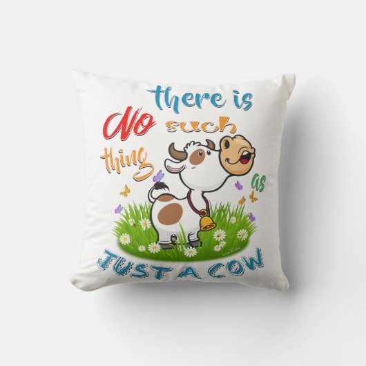 牛に過ぎないもの クッション (正面)