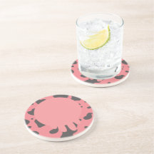 牛のおもしろいウダー模様ピンク