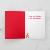 牛のおもしろいクリスマスカロル シーズンカード (内部)