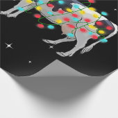 牛のおもしろいクリスマストナカイ ラッピングペーパー (角)