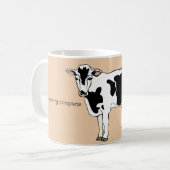 牛のおもしろいユーモアのコーヒーマグ コーヒーマグカップ (正面左)