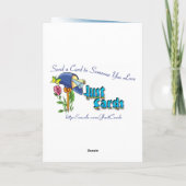 牛のおもしろい優しく楽しいクリスマスカード シーズンカード (裏面)