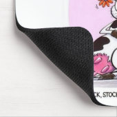 牛のおもしろい漫画のギフトT&収集品 マウスパッド (コーナー)