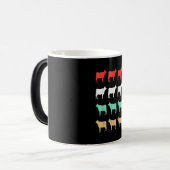 牛のおもしろい贈り物アイディア|牛の動物の農産物贈り物 モーフィングマグカップ (正面左)