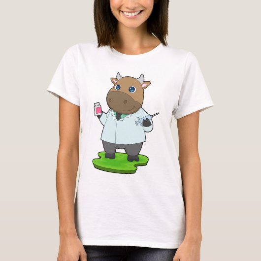 牛のお医者さん Tシャツ (正面)