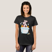 牛のお風呂 Tシャツ (正面フル)