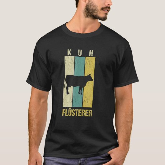 牛のささやき農家 牛のささやき ヴィンテージ Tシャツ (正面)