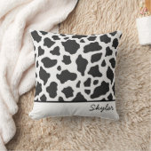 牛のアニマルプリントカスタムのカッシブ名 クッション (ブランケット)