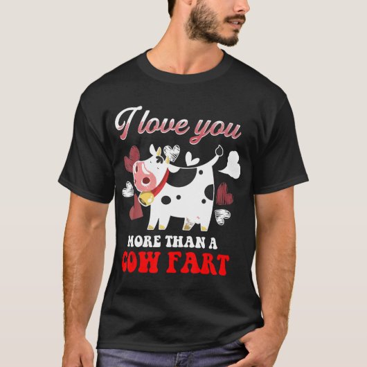 牛のオナラよりもあなたが好き Tシャツ (正面)