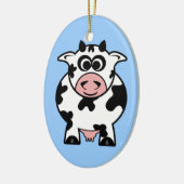 牛のオーナメント（両面） セラミックオーナメント (左)