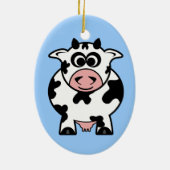 牛のオーナメント（両面） セラミックオーナメント (裏面)