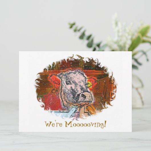 牛のカード (スタンド正面)