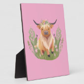 牛のキスと国の願い フォトプラーク (側面)