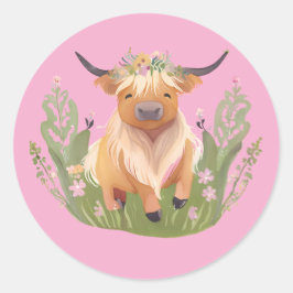 牛のキスと国の願い ラウンドシール