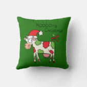 牛のクリスマスかわいい子供たち クッション (裏面)