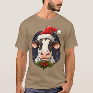 牛のクリスマスの友人 Tシャツ