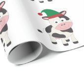 牛のクリスマスエルフ ラッピングペーパー (ロールコーナー)