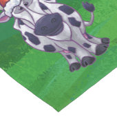 牛のクリスマスオングリーン ショートテーブルランナー (コーナー)