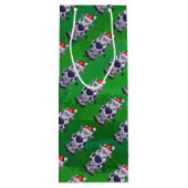 牛のクリスマスオングリーン ワインギフトバッグ (裏面)