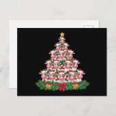牛のクリスマスツリー おもしろい 牛好きのための クリスマス (正面/裏面)