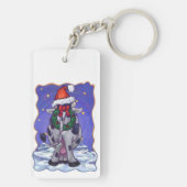 牛のクリスマス キーホルダー (裏面)