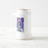 牛のクリスマス ビールジョッキ (正面左)