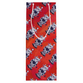 牛のクリスマス ワインギフトバッグ (裏面)