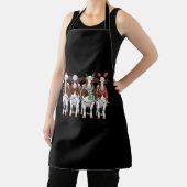 牛のクリスマス 牛愛好家へのギフト ホリデーシーズン 農場 エプロン (インサイチュ)