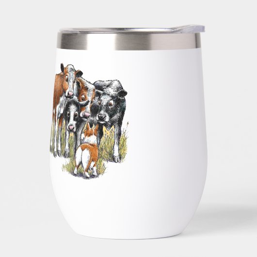 牛のコルギと群 (左面)