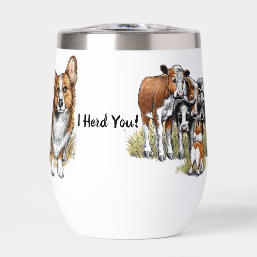 牛のコルギと群 (正面)