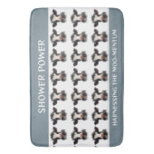 牛のシャワー力:メンタムモーを使用 バスマット (正面縦)