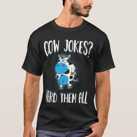 牛のジョークを集めろ 21174 Tシャツ (正面)