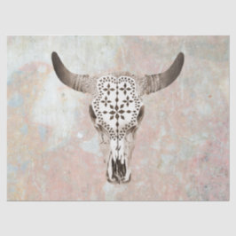 牛のスカルの切り離しティッシュペーパー 薄葉紙